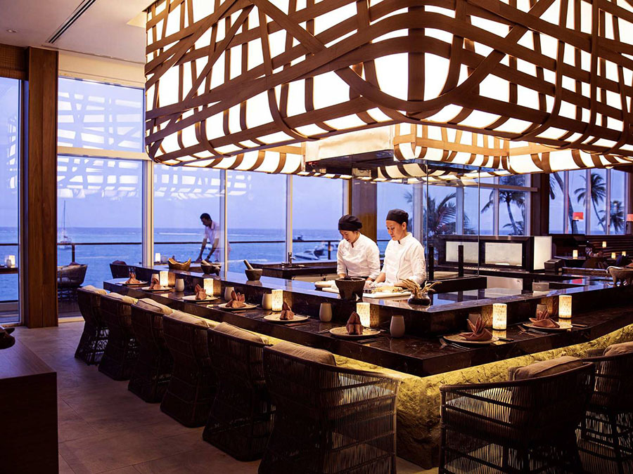 卓美亚岛 Jumeirah Maldives Ohahali Island,dining时间( 18:00-22:00 )美食攻略 日本餐厅--Kayto ，方便大家选岛（海岸线假期一级代理提供），海岛马尔代夫maldives