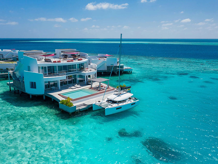 Three Bedroom Water Retreat with Pool-三卧水上泳池隐居 房型图片及房间装修风格(卓美亚岛 Jumeirah Maldives Ohahali Island)海岛马尔代夫 