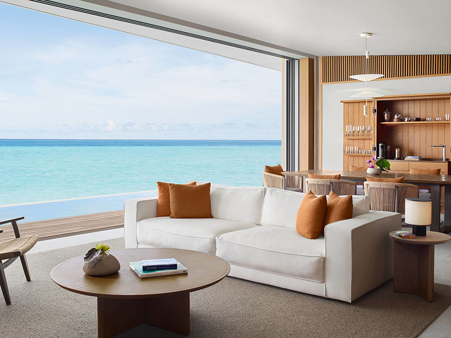 Two Bedroom Water Pool Villa-双卧室海上泳池别墅  房型图片及房间装修风格(丽思卡尔顿 The Ritz Carlton Maldives)海岛马尔代夫 