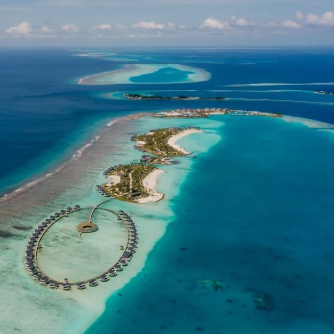  丽思卡尔顿 The Ritz Carlton Maldives 鸟瞰地图birdview map清晰版 马尔代夫