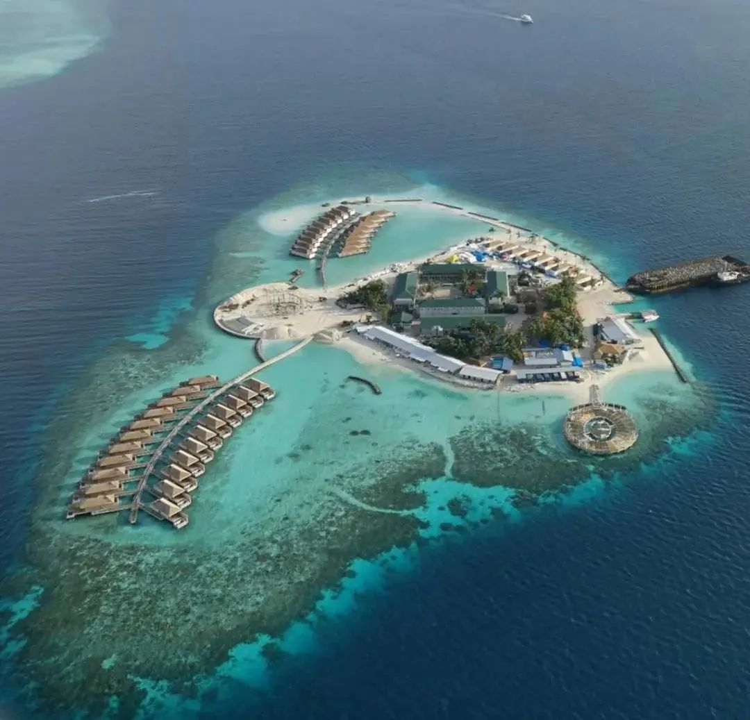  卡吉岛 Kagi Maldives Spa Island 鸟瞰地图birdview map清晰版 马尔代夫