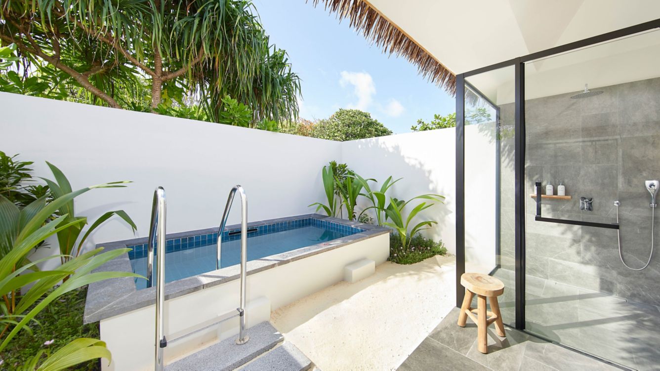 Beach Villa With Garden Pool-沙滩花园泳池别墅  房型图片及房间装修风格(艾美酒店 Le Meridien Maldives Resort & Spa)海岛马尔代夫 