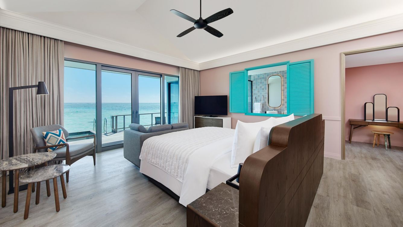 Lagoon Villa-泻湖别墅  房型图片及房间装修风格(艾美酒店 Le Meridien Maldives Resort & Spa)海岛马尔代夫 