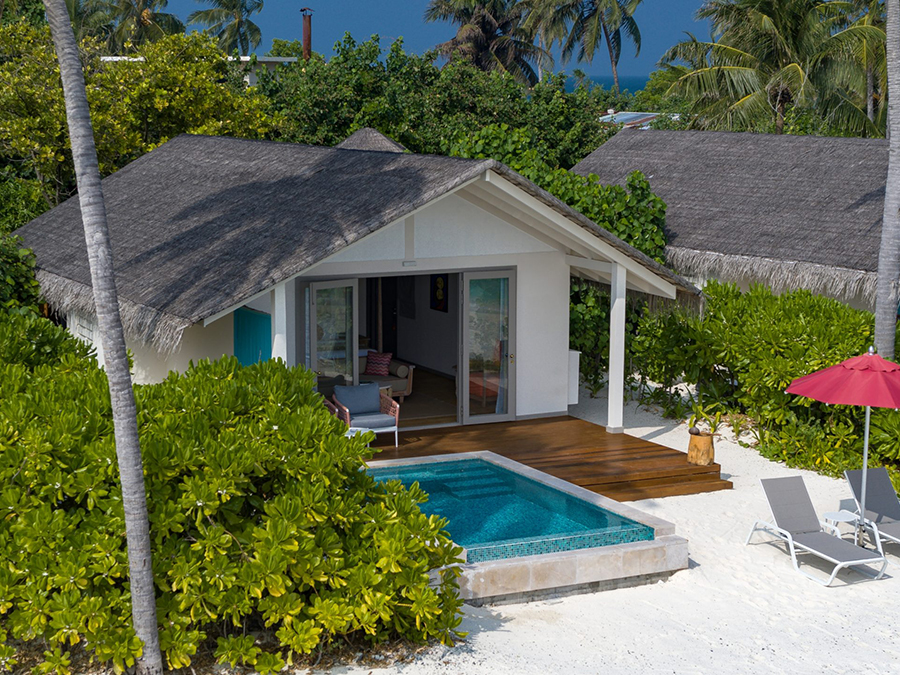 Beach Pool Villa-沙滩泳池别墅 房型图片及房间装修风格(科拉科拉岛 Cora Cora Maldives)海岛马尔代夫