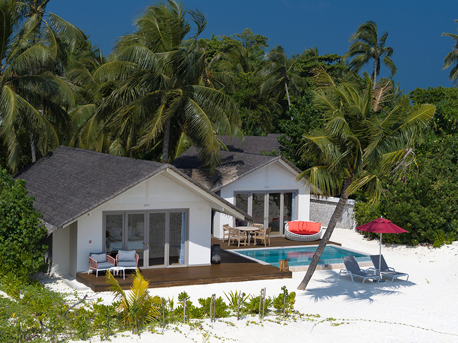 Beach Pool Suites-沙滩泳池套房 房型图片及房间装修风格(科拉科拉岛 Cora Cora Maldives)海岛马尔代夫