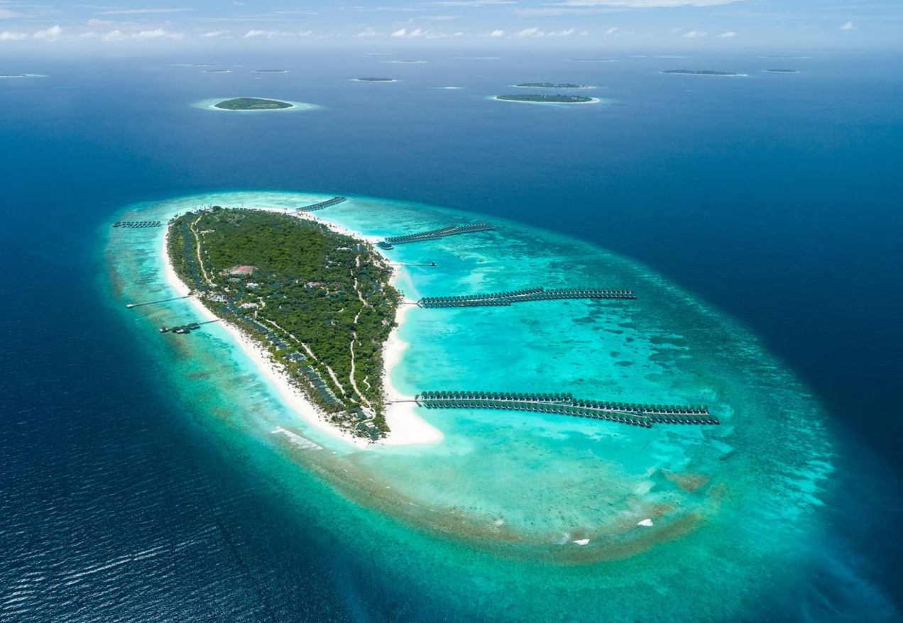  禧亚世嘉岛 Siyam World Maldives 鸟瞰地图birdview map清晰版 马尔代夫