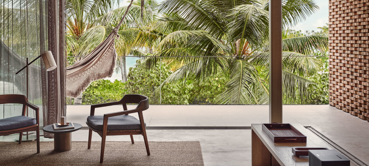 房型内部设施图片参考，如无边泳池与电视及音响， 公寓-Fari studios maldievs(柏典 Patina Maldives Fari Islands) 