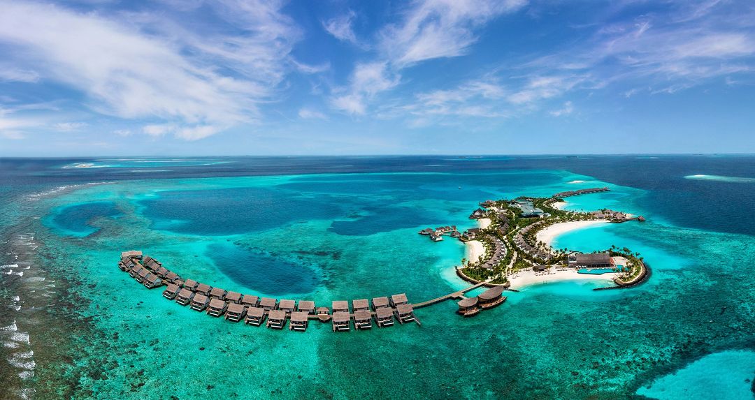 希尔顿·阿明吉利岛 Hilton Maldives Amingiri Resort & Spa 鸟瞰地图birdview map清晰版 马尔代夫