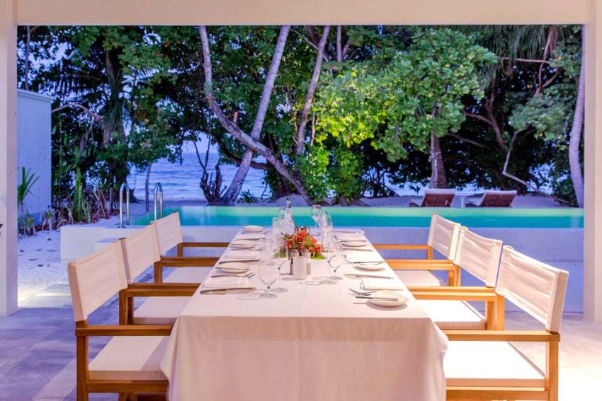 房型内部设施图片参考，如无边泳池与电视及音响， 双卧室沙滩屋-Beach House 2 bedroom maldievs(阿米拉 Amilla Fushi) 