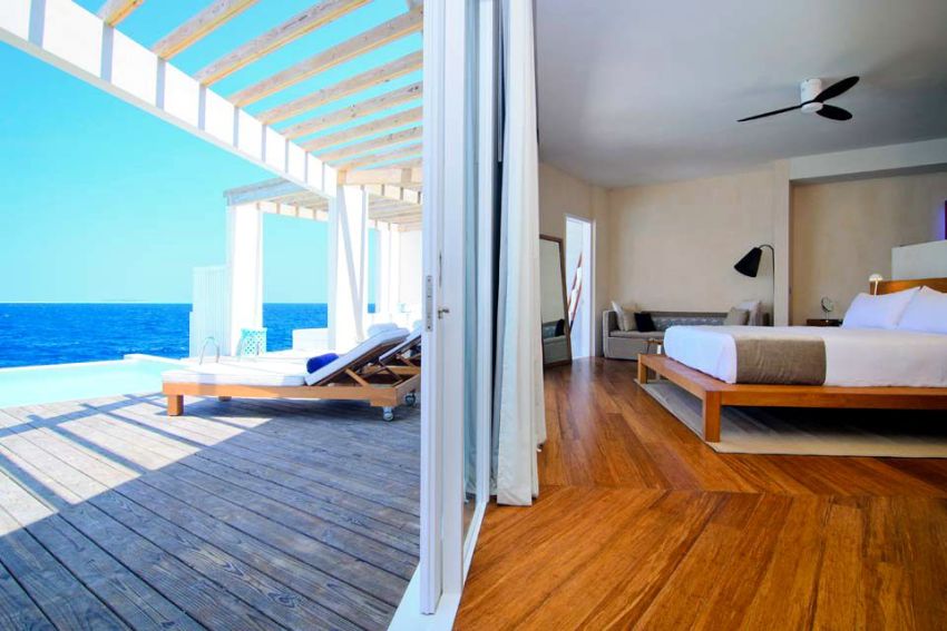 海洋泄湖水上屋-Ocean Lagoon House 房型图片及房间装修风格(阿米拉 Amilla Fushi)海岛马尔代夫 