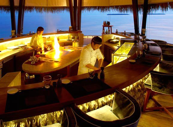 Fire Restaurant(烧烤餐厅) dining美食的图片集( 日式美食 ),印度洋三大明珠马尔代夫,AKV岛|安娜塔拉-吉哈瓦岛 Anantara Kihavah Villas