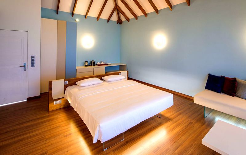 房型内部设施图片参考，如无边泳池与电视及音响， 可可尼总统套房-Cocoon Suite  maldievs(可可尼岛 Cocoon Maldives) 