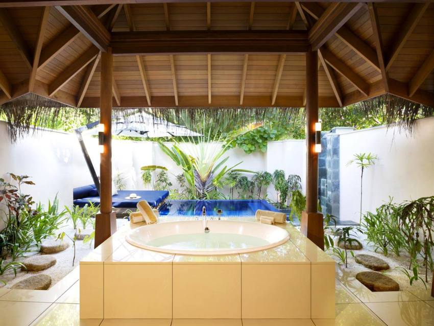 房型内部设施图片参考，如无边泳池与电视及音响， 带泳池的豪华沙滩别墅-Deluxe Beach bungalow with pool maldievs(芙花芬岛|胡花芬 Huvafen Fushi) 