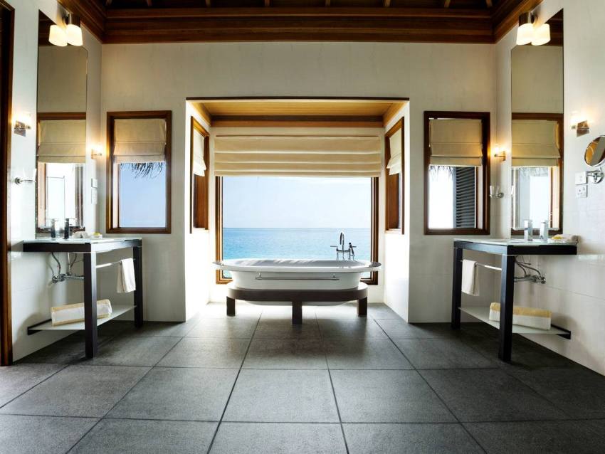 房型内部设施图片参考，如无边泳池与电视及音响， 泄湖水上别墅-Lagoon bungalow with pool maldievs(芙花芬岛|胡花芬 Huvafen Fushi) 