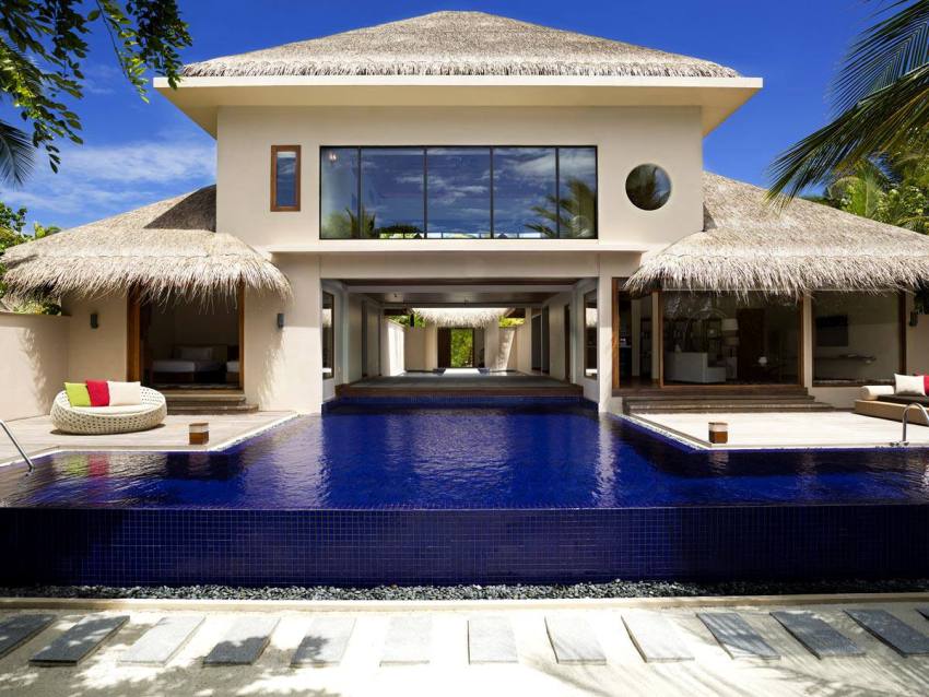 带泳池的双卧室沙滩亭阁别墅-Two Bedroom Beach Pavilion with Pool 房型图片及房间装修风格(芙花芬岛|胡花芬 Huvafen Fushi)海岛马尔代夫 