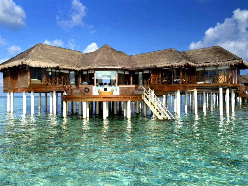 带泳池的双卧室海上亭阁别墅-Two Bedroom Ocean Pavilions with Pool 房型图片及房间装修风格(芙花芬岛|胡花芬 Huvafen Fushi)海岛马尔代夫 