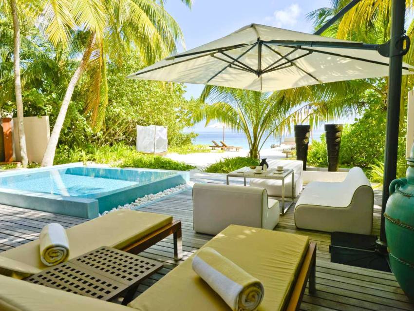 房型内部设施图片参考，如无边泳池与电视及音响， 带泳池的三卧室别墅-Three Bedroom Cube With Pool maldievs(芙花芬岛|胡花芬 Huvafen Fushi) 