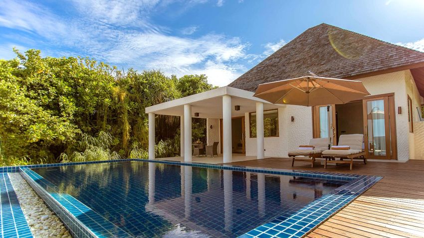 带Lap泳池的豪华海滩别墅-Deluxe Beach Residence with Lap Pool 房型图片及房间装修风格(神仙珊瑚岛 Island Hideaway at Dhonakulhi)海岛马尔代夫 