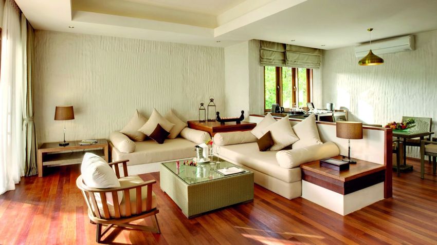 房型内部设施图片参考，如无边泳池与电视及音响， 带Lap泳池的豪华海滩别墅-Deluxe Beach Residence with Lap Pool maldievs(神仙珊瑚岛 Island Hideaway at Dhonakulhi) 