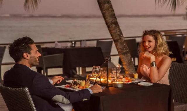 Le Kandu dining美食的图片集（ 田园式的餐厅用餐 ），印度洋三大明珠马尔代夫,卡尼岛 Club Med Kani