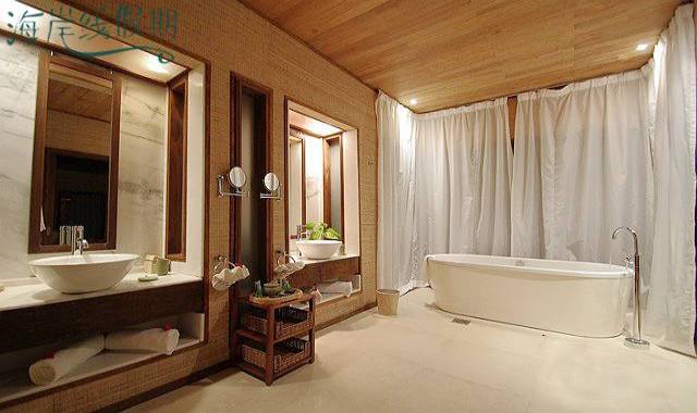 房型内部设施图片参考，如无边泳池与电视及音响， 泻湖套房-Lagoon Suite maldievs(卡尼岛 Club Med Kani) 