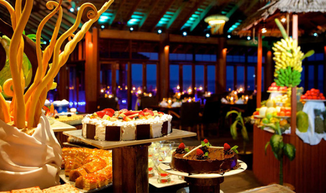 O Restaurant dining美食的图片集（  ），印度洋三大明珠马尔代夫,古丽都岛 Kuredu Island
