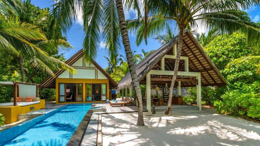 房型内部设施图片参考，如无边泳池与电视及音响， 带泳池的家庭海滩别墅-Family Beach Villa with Pool maldievs(大四季-兰达吉拉瓦鲁 Fourseasons Landaa Giraavaru) 