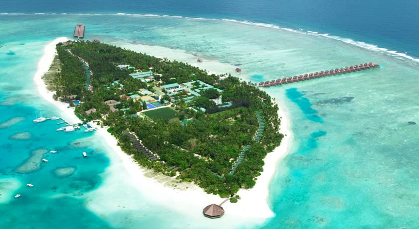 蜜月岛|美禄岛 Meeru Maldives 鸟瞰地图birdview map清晰版 马尔代夫