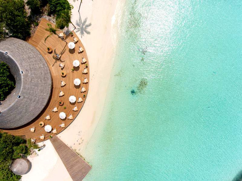 Ocean restaurant（海洋餐厅） dining美食的图片集（ 07:00-10:30 ），印度洋三大明珠马尔代夫,米莱度岛 Milaidhoo Island Maldives