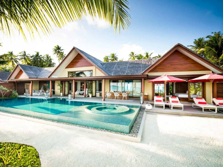 带泳池的三卧室家庭沙滩房-THREE BEDROOM FAMILY BEACH PAVILION WITH POOL 房型图片及房间装修风格(尼亚玛 Niyama Maldives)海岛马尔代夫 