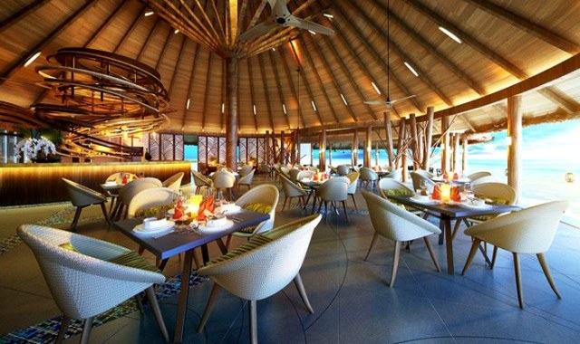 棕榈树主餐厅--The Palm dining美食的图片集( 国际美食 ),印度洋三大明珠马尔代夫,奥臻岛 OZEN by Atmosphere