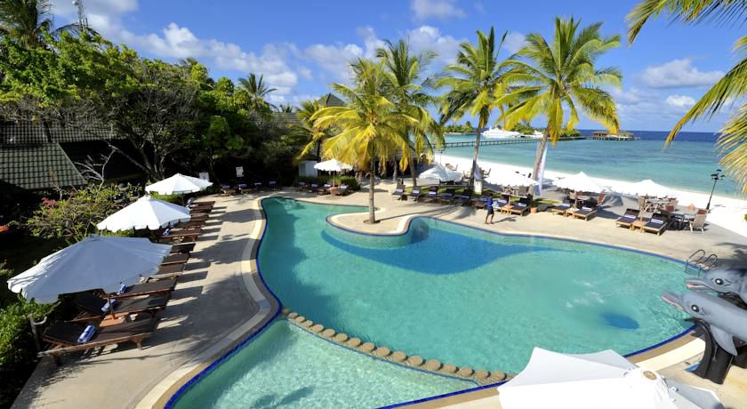 天堂岛 Paradise island ,马尔代夫风景图片集:沙滩beach与海水water太美，泳池pool与水上活动watersport好玩