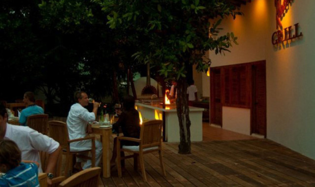 Reethi Grill dining美食的图片集（ 烧烤（点餐） ），印度洋三大明珠马尔代夫,瑞提海滩 Reethi beach resort