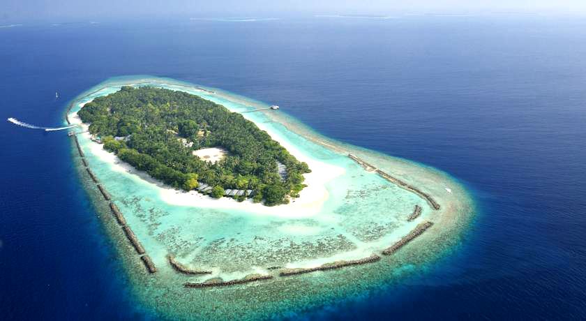  皇家岛 Royal Island Resort 鸟瞰地图birdview map清晰版 马尔代夫