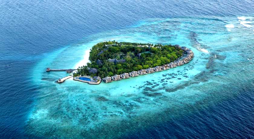  泰姬珊瑚岛 Taj Coral Reef Resort 鸟瞰地图birdview map清晰版 马尔代夫