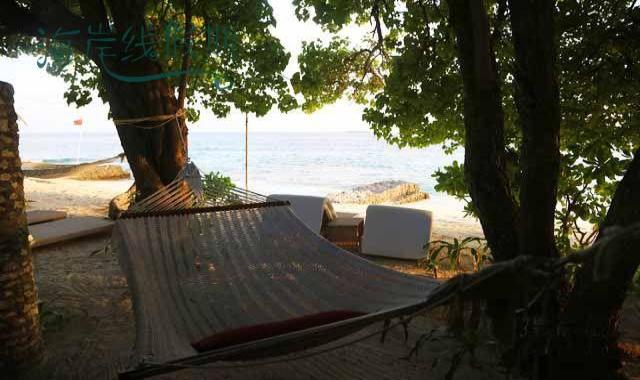 房型内部设施图片参考，如无边泳池与电视及音响， 豪华沙滩别墅-Deluxe Delight Beach Villa maldievs(泰姬珊瑚岛 Taj Coral Reef Resort) 