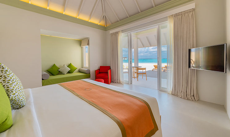 房型内部设施图片参考，如无边泳池与电视及音响， Grand Beach Villa With Pool-气派沙滩别墅（带泳池） maldievs(双鱼岛|欧芙菲莉岛 Olhuveli Beach & Spa Resort) 