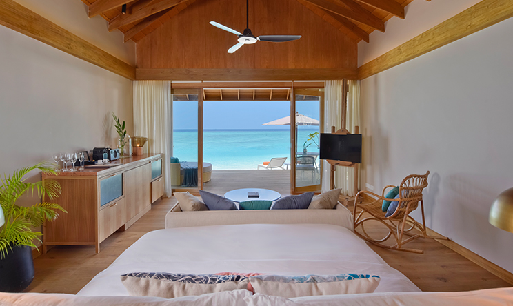 沙滩小屋-BEACH BUNGALOW 房型图片及房间装修风格(翡翠法鲁富士岛 Emerald Faarufushi Resort and Spa)海岛马尔代夫 