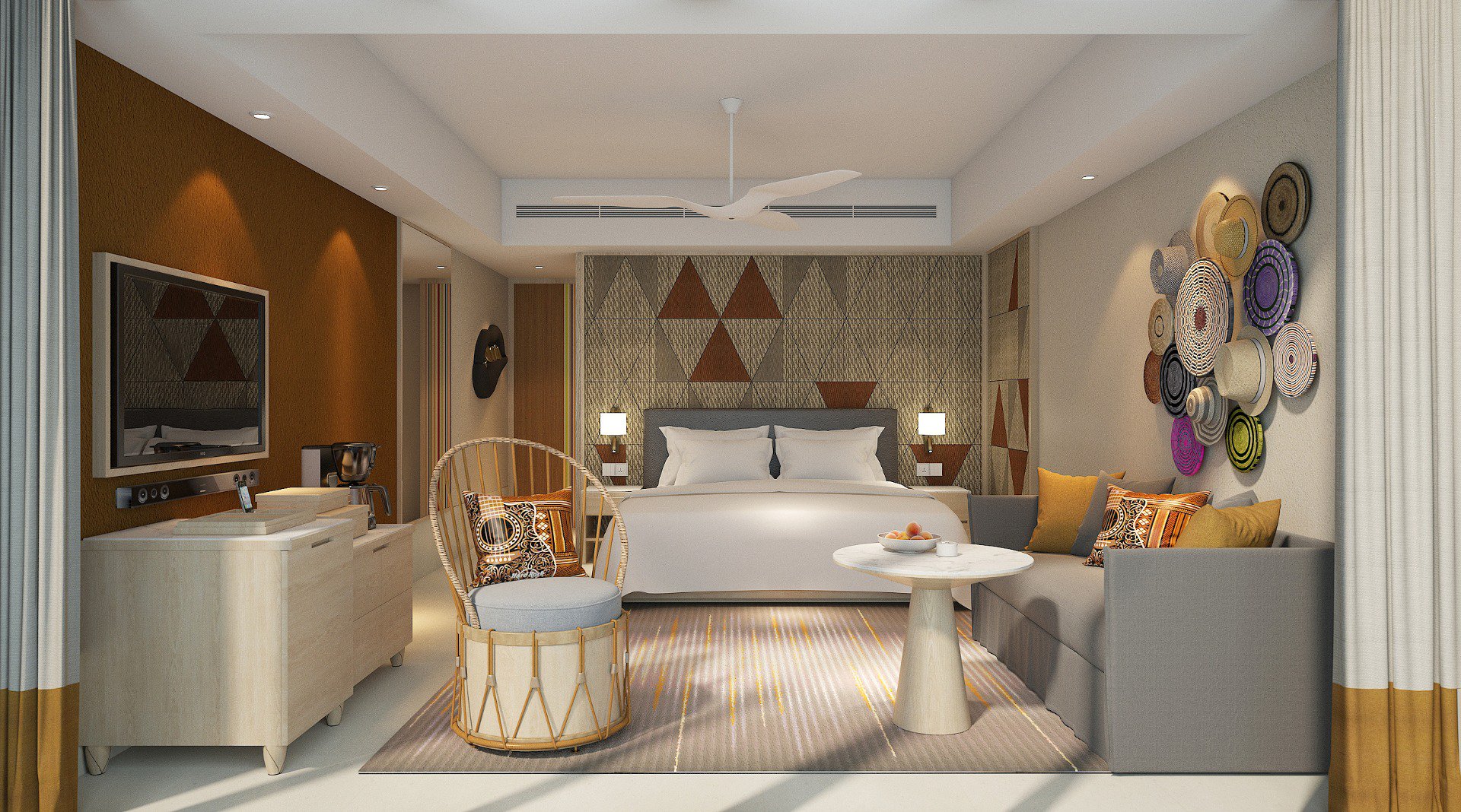 房型内部设施图片参考，如无边泳池与电视及音响， 银滩公寓-Silver Beach Studio maldievs(硬石酒店 HARD ROCK HOTEL MALDIVES) 