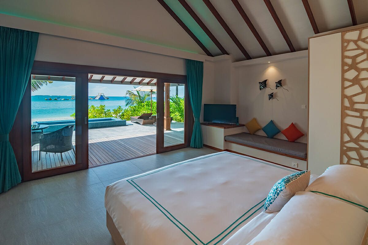 Lagoon Beach Pool Villa-泻湖沙滩泳池别墅 房型图片及房间装修风格(芙娜瓦希(原名:卡佩迪恩) The Standard Huruvalhi Maldives)海岛马尔代夫