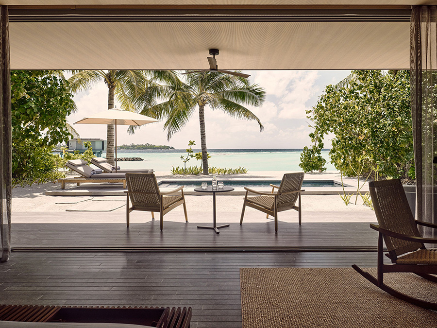 One Bedroom Sunset Beach villa with private pool-单卧室日落沙滩泳池别墅  房型图片及房间装修风格(柏典 Patina Maldives Fari Islands)海岛马尔代夫 