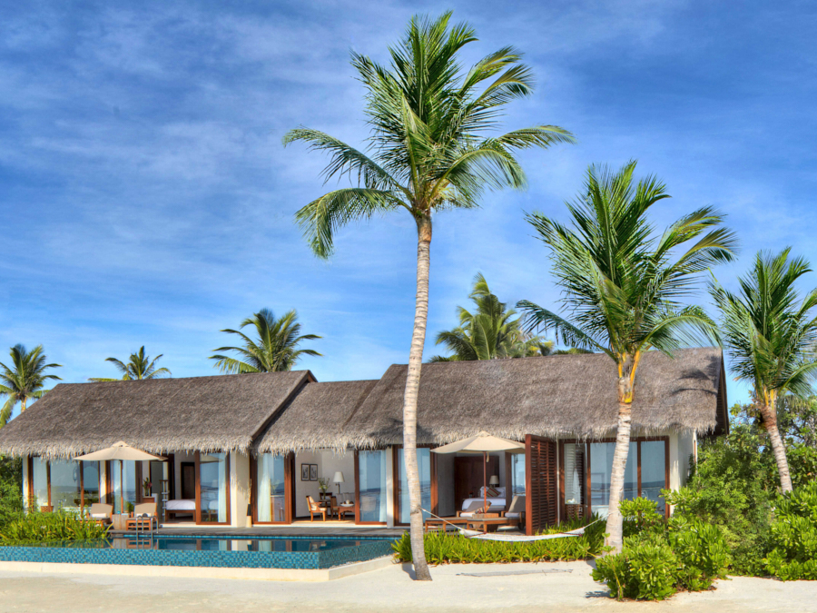 Two Bedroom Beach Pool Villa-双卧室沙滩泳池别墅  房型图片及房间装修风格(瑞喜敦法鲁马富士岛 The Residence Maldives Falhumaafushi)海岛马尔代夫 