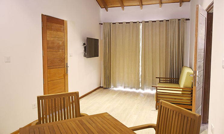 房型内部设施图片参考，如无边泳池与电视及音响， Two-bedroom Garden Suites-双卧花园套房  maldievs(瑞提法鲁岛 Reethi Faru Resort) 