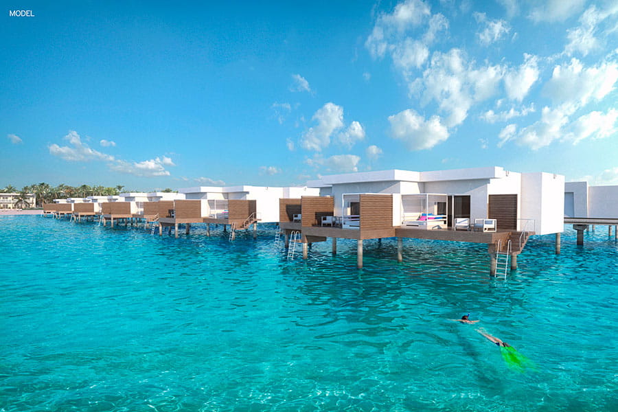 Overwater Junior Suite-水上套房 房型图片及房间装修风格(悦宜湾珊瑚岛酒店 Hotel Riu Atoll)海岛马尔代夫 