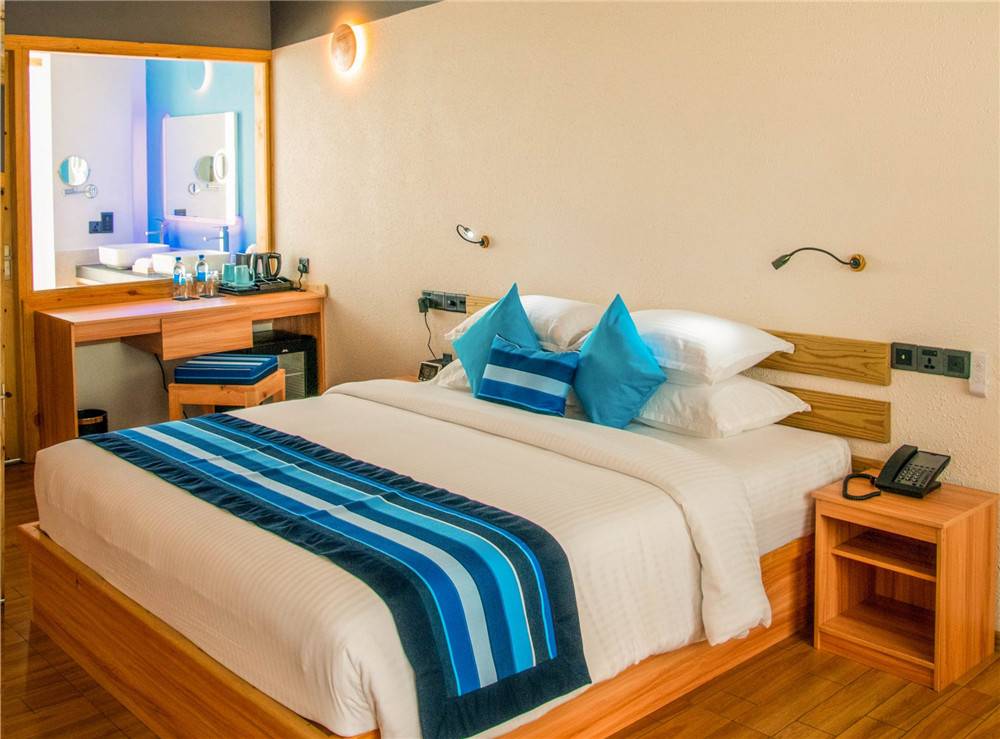 房型内部设施图片参考，如无边泳池与电视及音响， Family Villa-家庭别墅 maldievs(南棕榈度假村 South Palm Resort Maldives) 