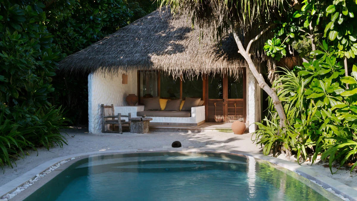 房型内部设施图片参考，如无边泳池与电视及音响， Soneva Fushi Villa Suite With Pool-索尼娃芙西泳池别墅 maldievs(索尼娃芙西岛度假村 Soneva Fushi) 