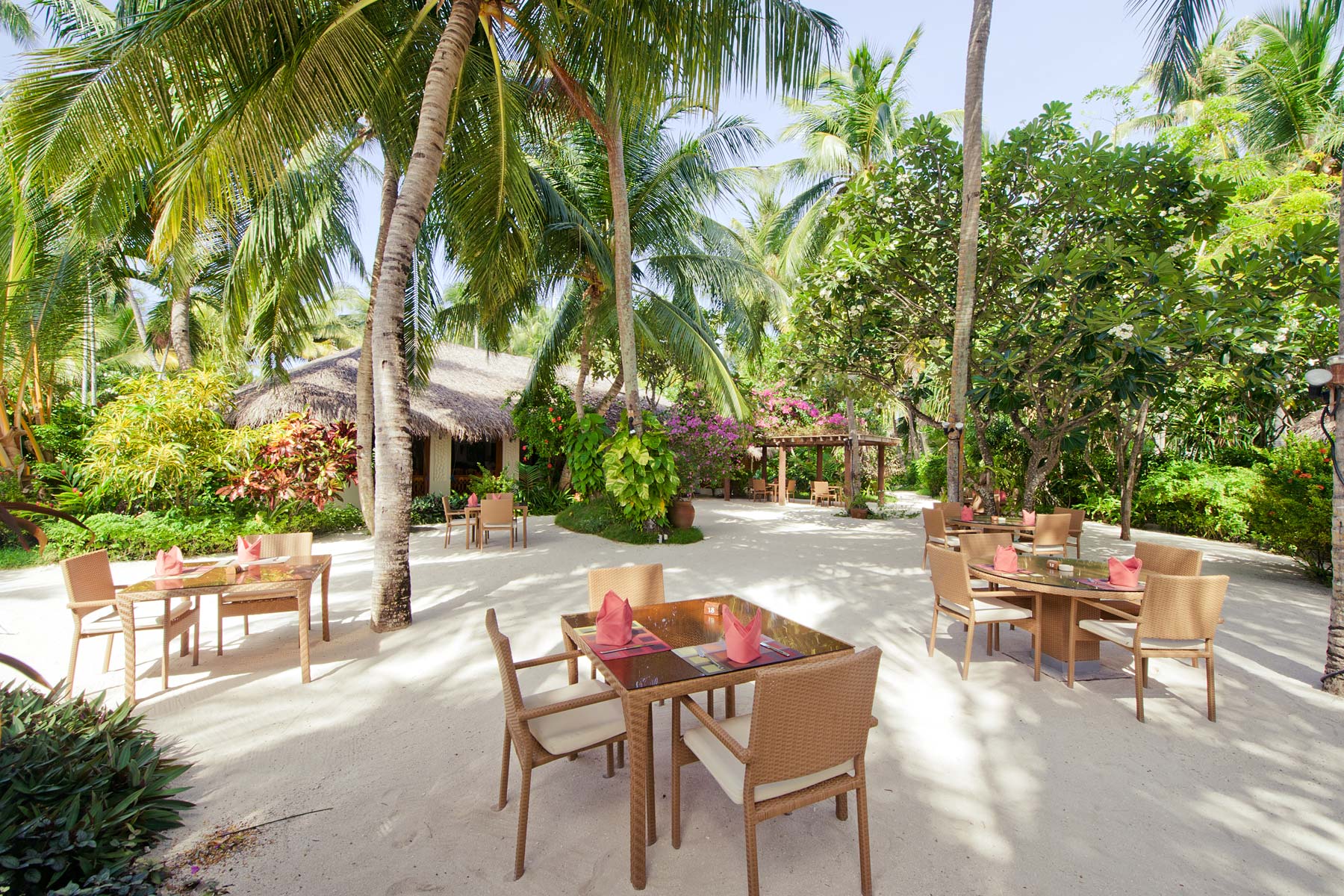 K岛|库拉玛提|库拉玛缇 Kuramathi Maldives,dining时间( 09:00-00:00 )美食攻略 Island Coffee Shop（咖啡厅） ，方便大家选岛（海岸线假期一级代理提供），海岛马尔代夫maldives