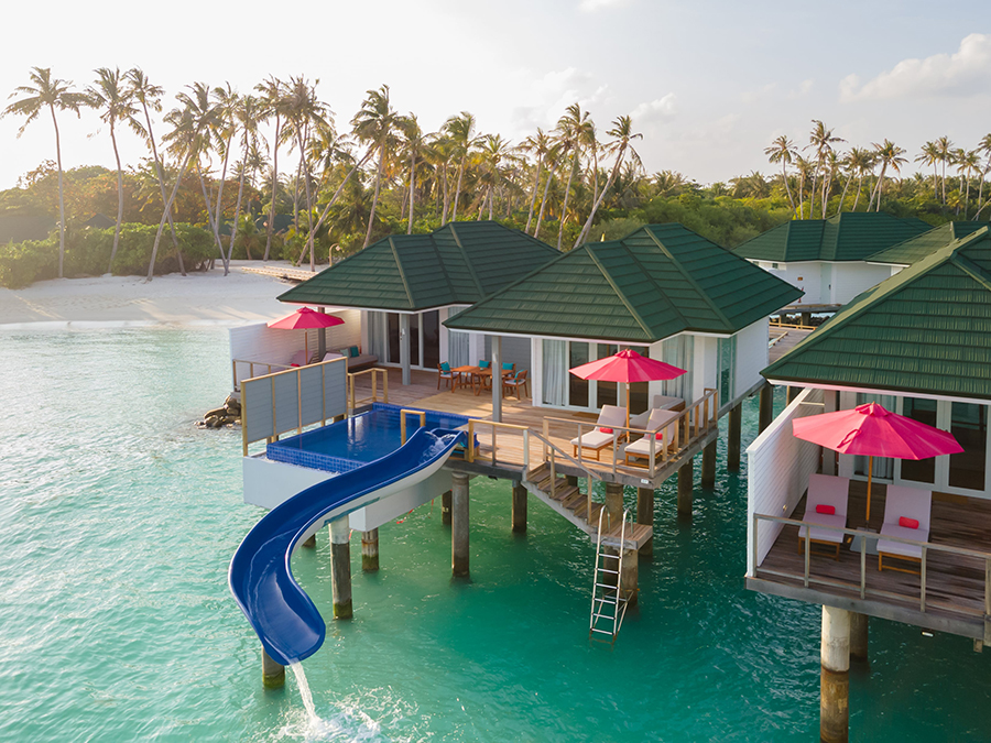 2 Bedroom Lagoon Villa With Pool + Slide-双卧潟湖滑梯泳池别墅  房型图片及房间装修风格(禧亚世嘉岛 Siyam World Maldives)海岛马尔代夫