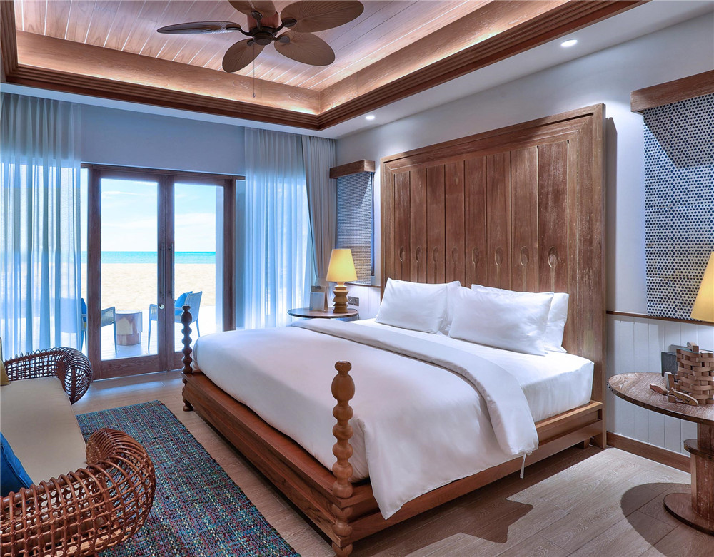 Two Bedroom Beach Villa-两卧室海滩别墅 房型图片及房间装修风格(十字路口希尔顿 SAii crossroads hilton saii resorts)海岛马尔代夫 