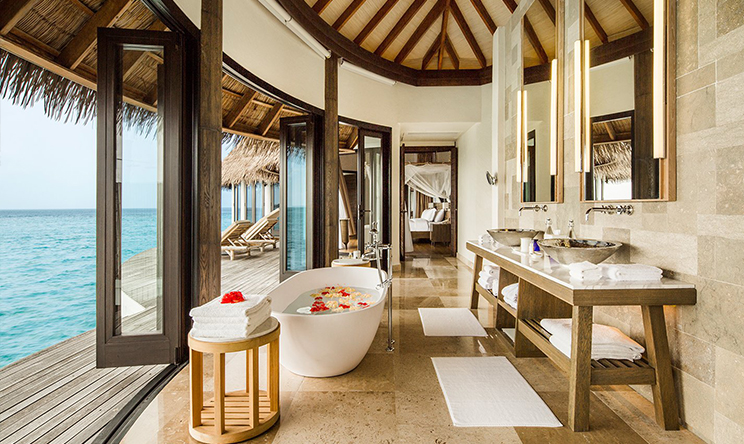 房型内部设施图片参考，如无边泳池与电视及音响， COMO别墅-COMO Villas maldievs(玛丽富士 COMO Maalifushi) 